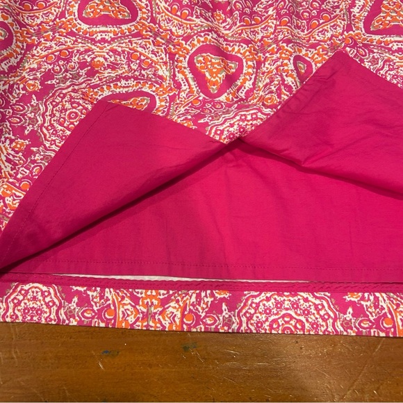 Lord&Taylor Womens Pink Orange Beige Abstract Skirt Fitted Lined. SPRING size 8 - Picture 6 of 9